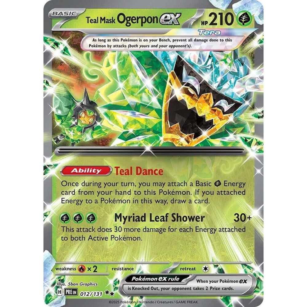 Teal Mask Ogerpon ex (012/131) (PRE)