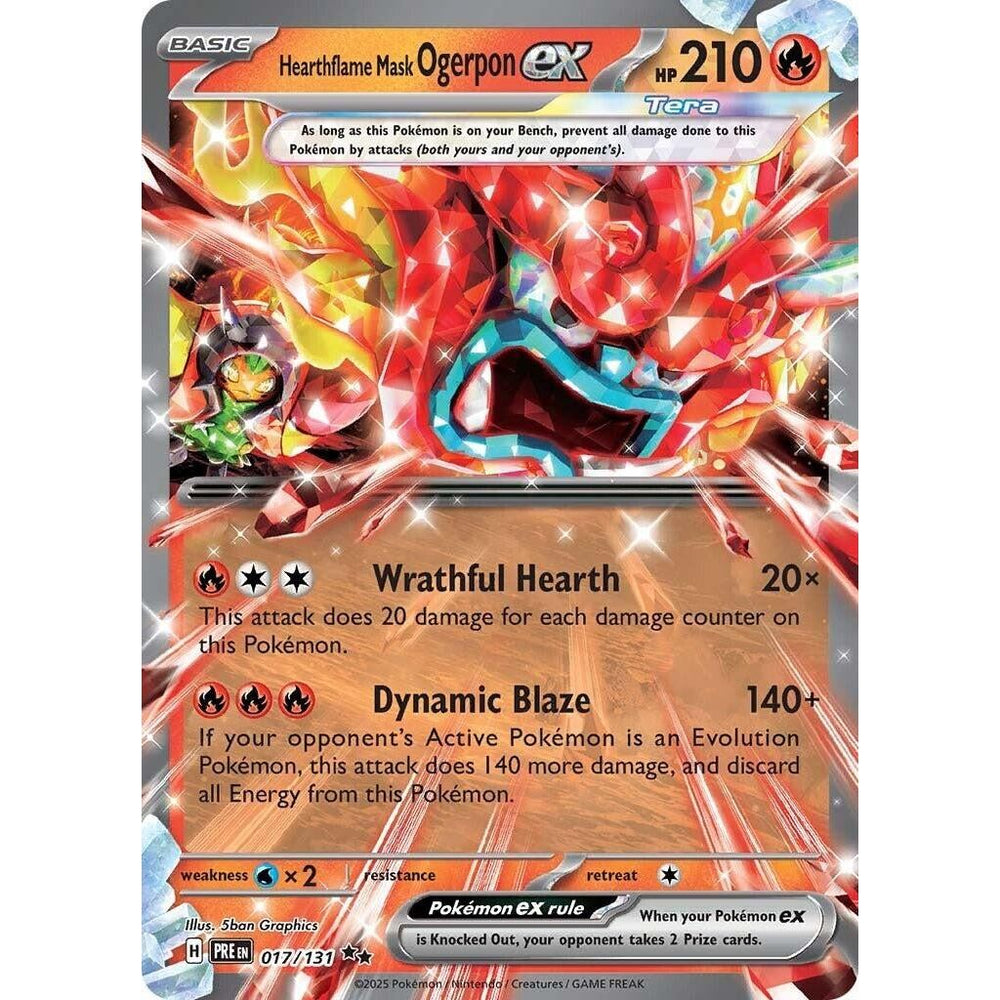 Hearthflame Mask Ogerpon ex (017/131) (PRE)