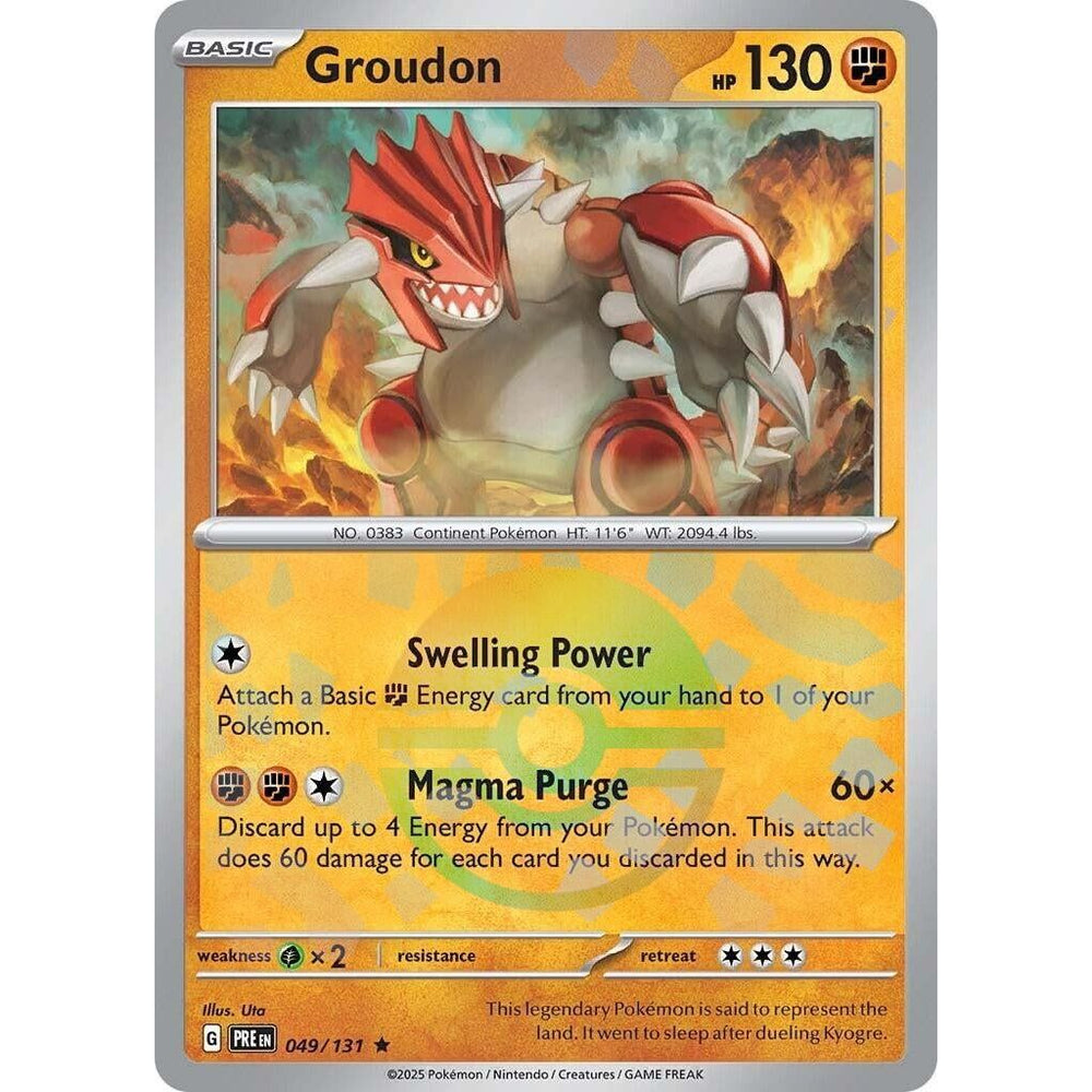Groudon (Motif Poké Ball) (049/131) (PRE)