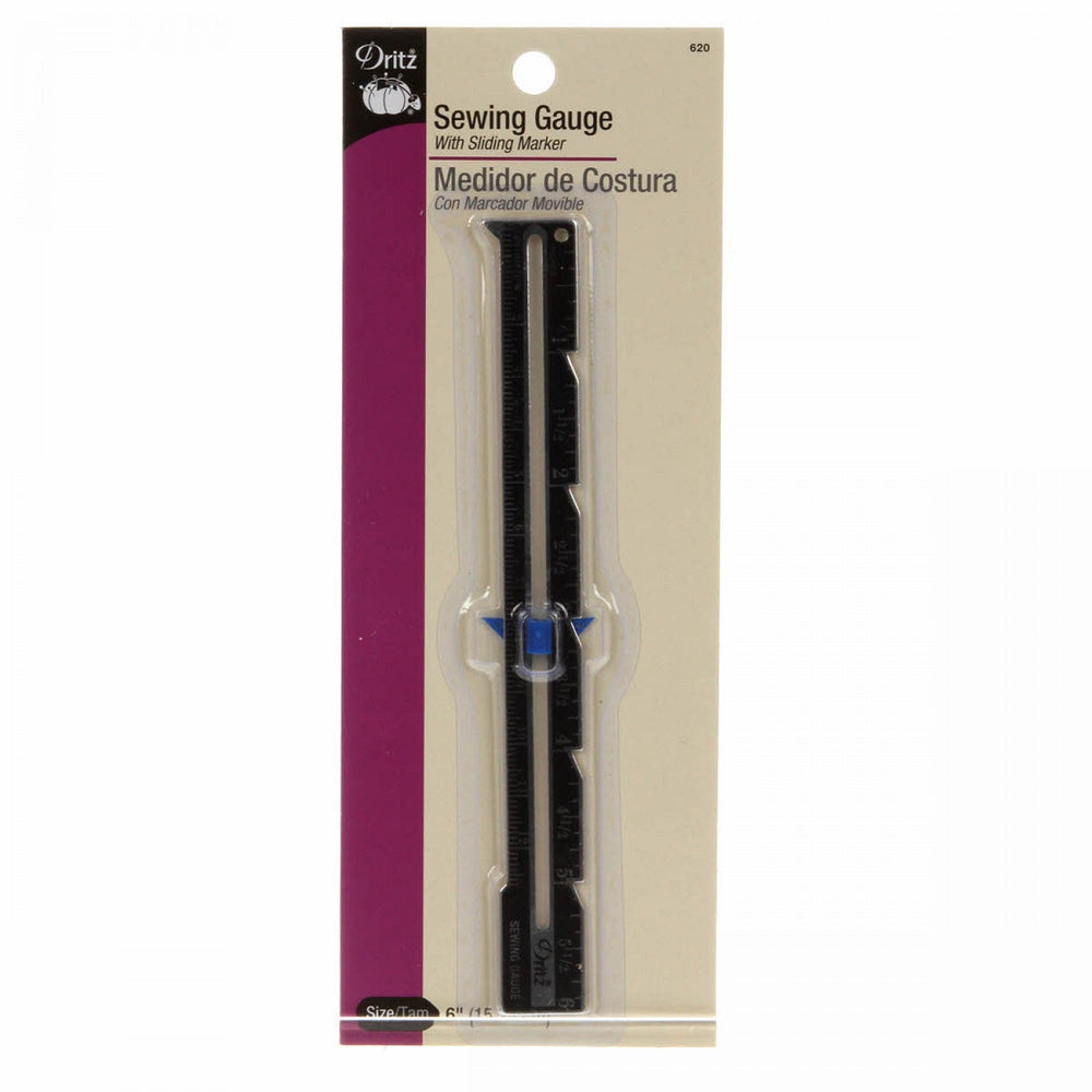 Dritz Sewing Guage with Sliding Marker — Cottage Quilting Ltd.