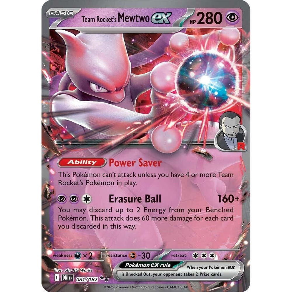 Mewtwo ex de la Team Rocket (081/182) (DRI)