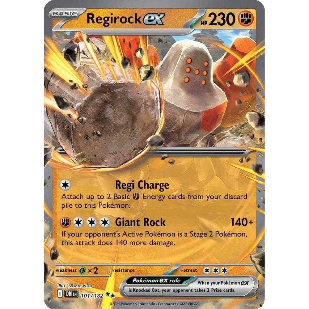 Regirock ex (101/182) (DRI)