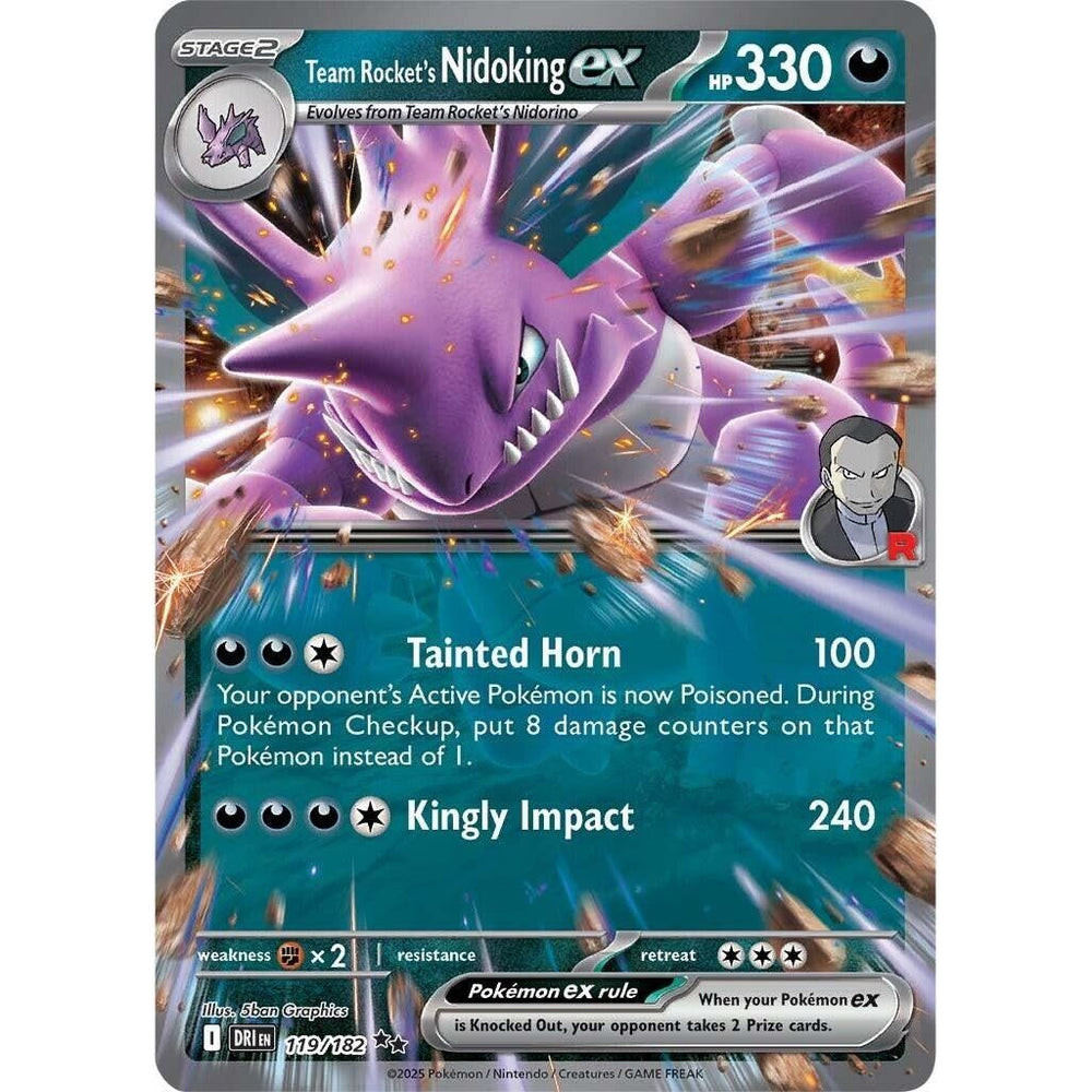 Nidoking ex de la Team Rocket (119/182) (DRI)