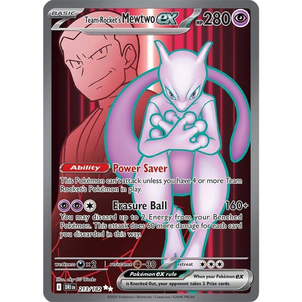 Mewtwo ex de la Team Rocket (213/182) (DRI)