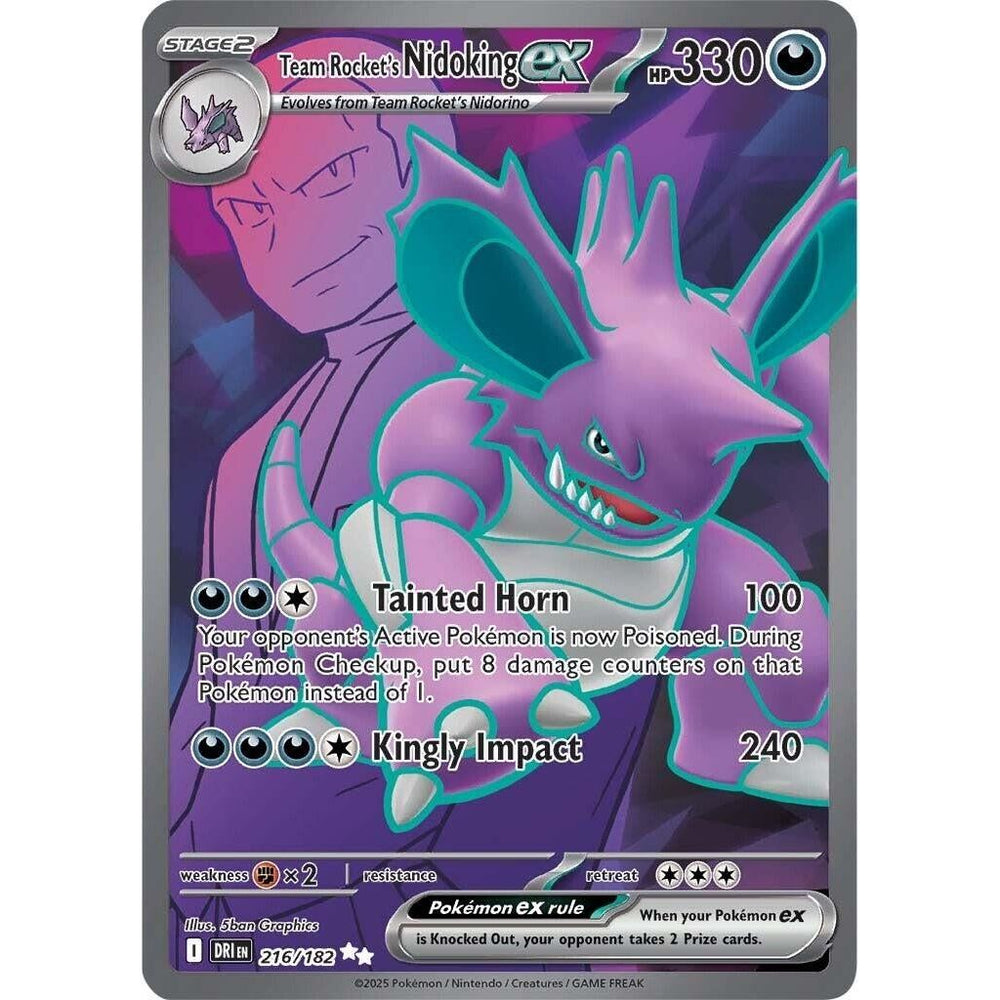 Nidoking ex de la Team Rocket (216/182) (DRI)