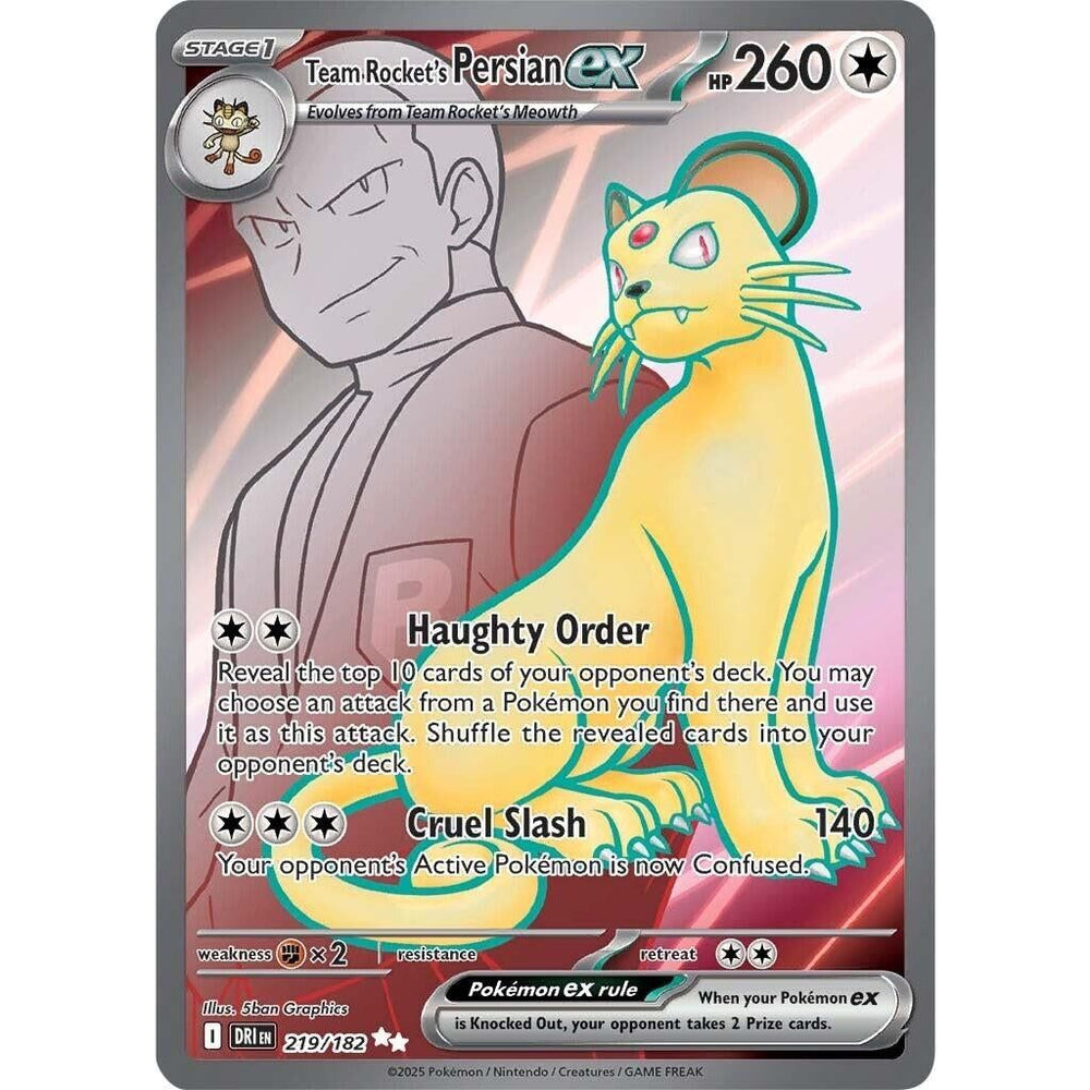 Persian ex de la Team Rocket (219/182) (DRI)