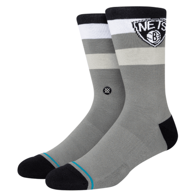Chaussettes Stance x NBA 'Brooklyn Nets Shortcut 2' - Gris/Noir