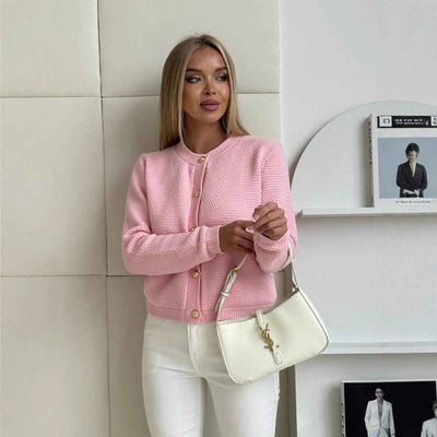 Chandail Mode Ajusté pour Femme – Tricot Court Élégant pour l'Automne et l'Hiver