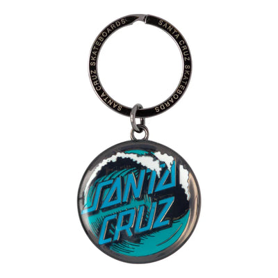 Porte-clés Santa Cruz 'Wave Dot' - Gunmetal Foncé