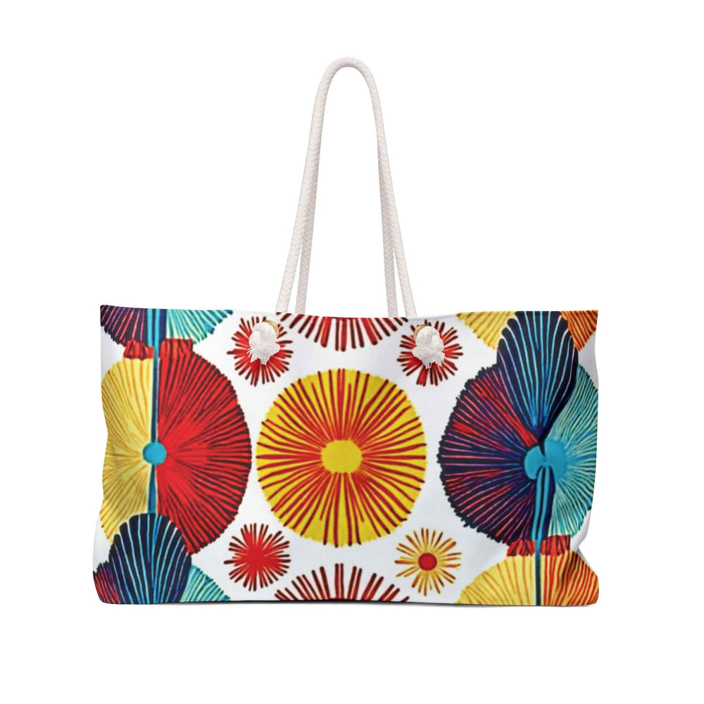 Colorful Floral Burst Weekender Bag | Beach Tote | Large Tote Bag | mom weekender bag