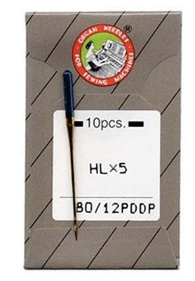 Organ Top Stitch Needles Flat Shank Regular Point Titanium 12/80 — Cottage Quilting Ltd.