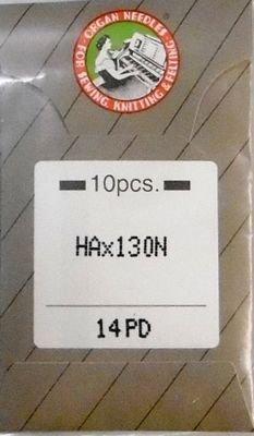 Organ Top Stitch Needles Flat Shank Regular Point Titanium 14/90 — Cottage Quilting Ltd.