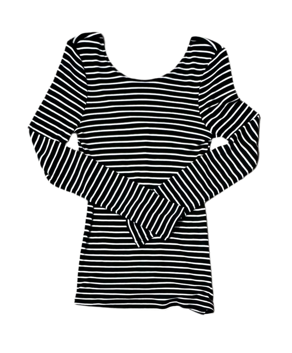 T-shirt à manches longues Volcom 'Dayze Days' - Noir/Blanc (pour femmes)