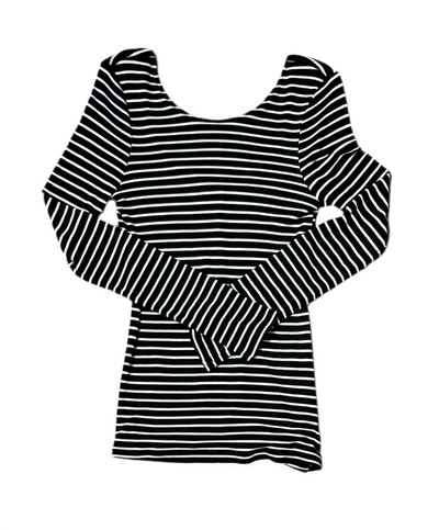 T-shirt à manches longues Volcom 'Dayze Days' - Noir/Blanc (pour femmes)
