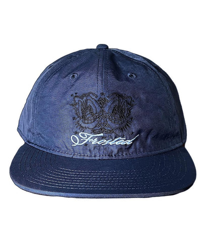 Frosted Skateboards 'Evil Twins' 6-Panel Clip Buckle Cap - Navy