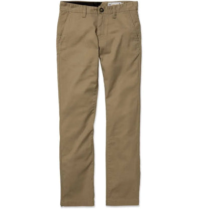 Pantalon chino extensible moderne 'Frickin' Volcom - Kaki (ENFANTS)