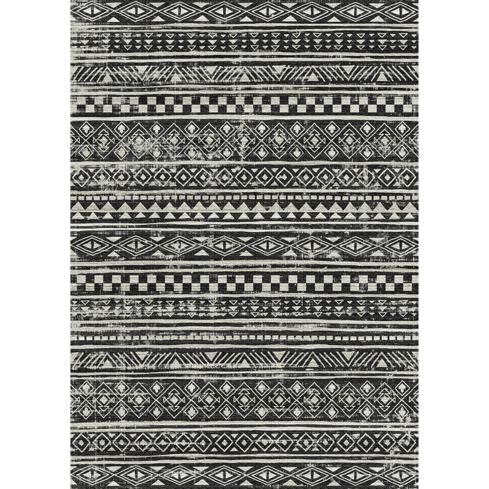 Tapis Nadine Noir et Blanc