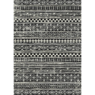 Tapis Nadine Noir et Blanc