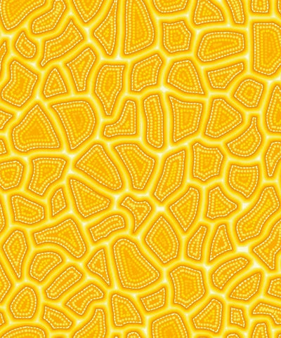 Pannotia Stepping Stones by Oasis Fabrics - Yellow