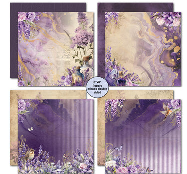 3Quarter Designs Lilac Euphoria 6x6 Paper Pack
