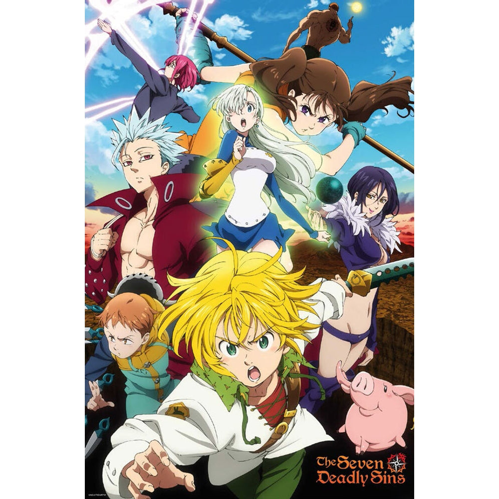 Affiche 7 Deadly Sins Meliodas & Sins 24x36