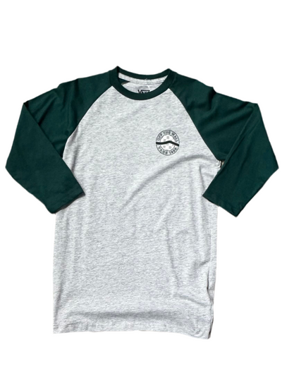 Vans 'Side Stripe' Raglan Tee - Grey/Green (KIDS)