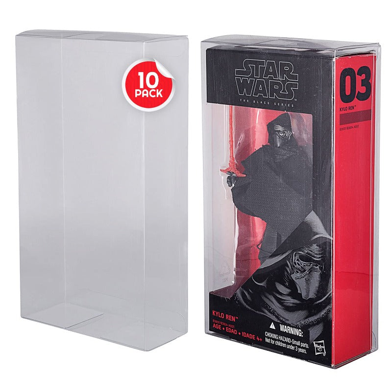 Star Wars Black Series 6’’ RED The Force Awakens (Black Box) - EVORETRO PET Protectors - Pack of 10