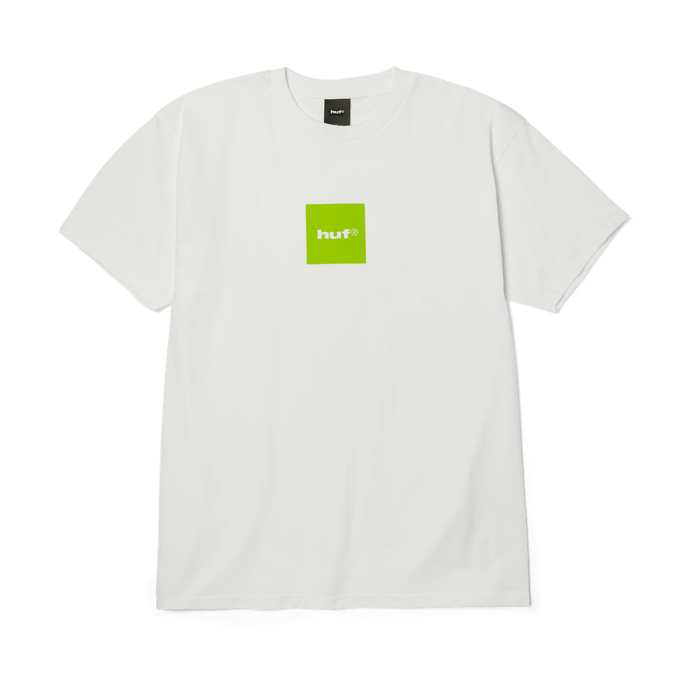HUF '89 Box Logo' Tee - White/Lime Green