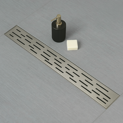 Cascena 32″ Linear Shower Drain, 304 Stainless — Tile-In or Grate Cover