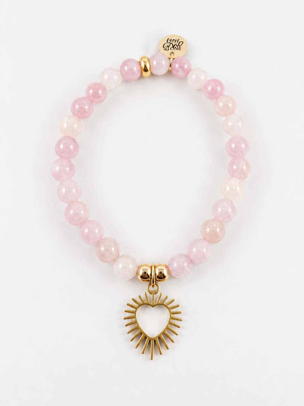 Kunzite Spiked Heart Bracelet