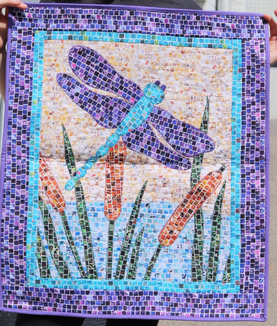 Exemple en magasin - Décoration murale - Mosaïque de libellule