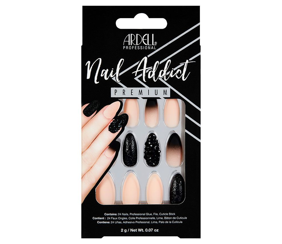 Ardell Nail Addict Noir Clouté & Ombré - Premium