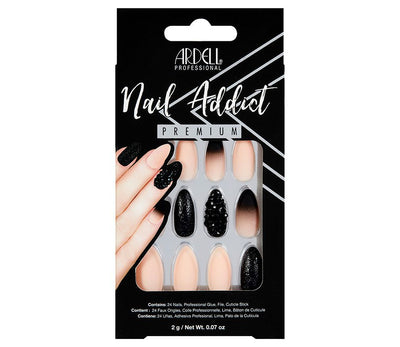 Ardell Nail Addict Noir Clouté & Ombré - Premium