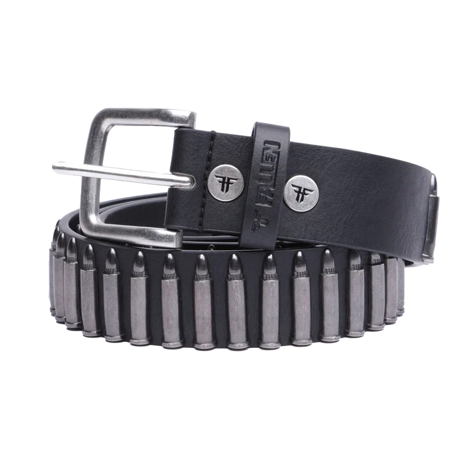 Fallen 'Bullet' Belt - Black/Silver