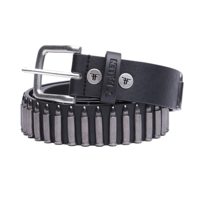 Fallen 'Bullet' Belt - Black/Silver