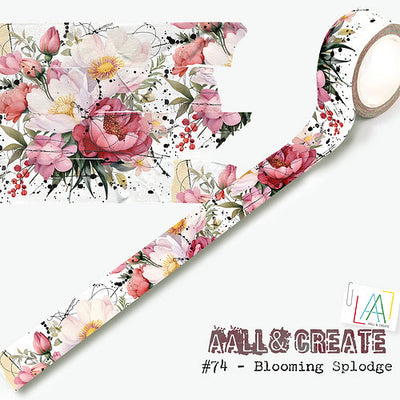 AALL and Create #74 - Ruban washi - Éclaboussure florale