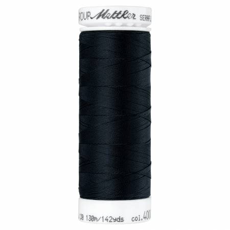 Mettler Seraflex Elastic Thread 130 Meter Black — Cottage Quilting Ltd.