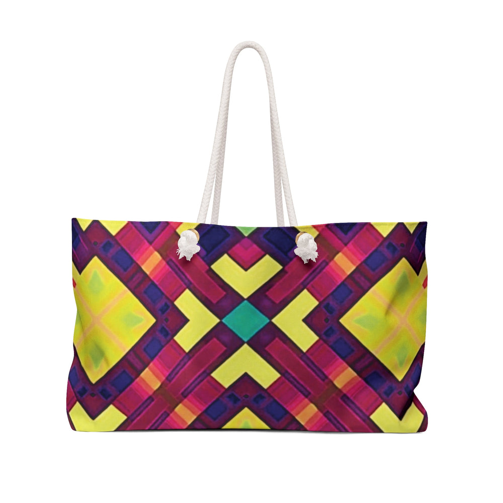 Vibrant Geo Kaleidoscope Weekender Bag