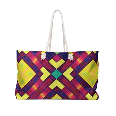 Vibrant Geo Kaleidoscope Weekender Bag
