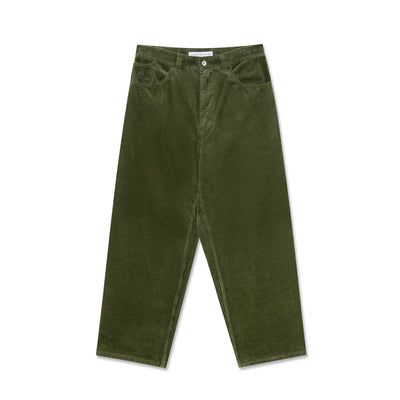 Pantalons Polar Skate Co. 'Big Boy Cords' Coupe ample en velours côtelé - Vert Uniforme