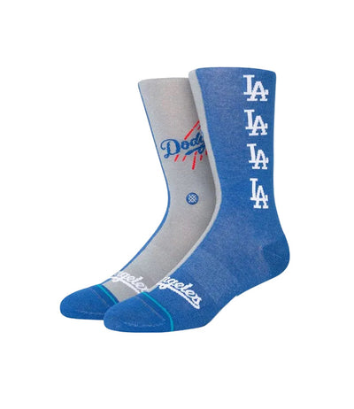 Chaussettes Stance x MLB 'Los Angeles Dodgers Split' - Gris/Bleu