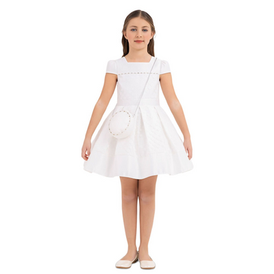 Robe de Soirée Fille "Rosée de Cristal"