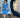 Baby Blue Ruffle Sleeve Ribbed Maternity Dress