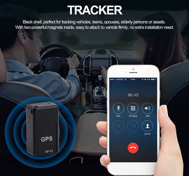 Car Tracker Magnetic Mini Car Tracker GPS Real Time Tracking Locater Device Recordable Anti-lost Rechargeable Locater