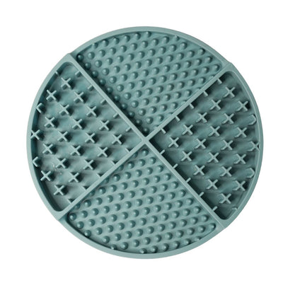 Tapis à lécher en silicone de 20 cm - Bleu