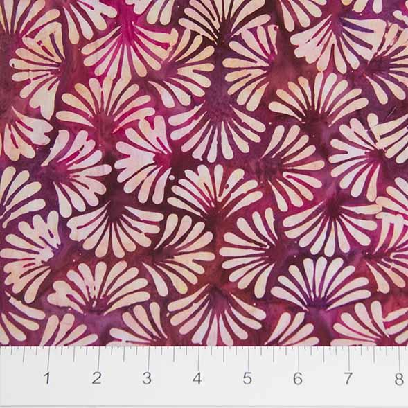 Banyan Batiks - Shattered Garden - 80005-28 - Pink w/White Fans — Cottage Quilting Ltd.