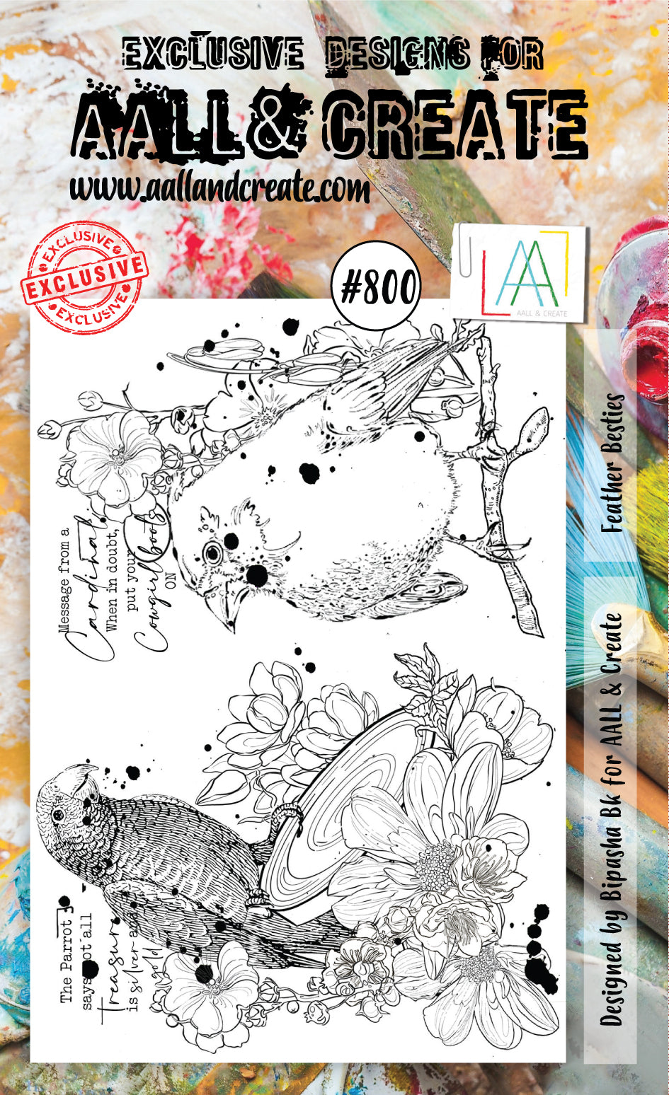 AALL and Create Set de Tampons - 800 - Feather Besties