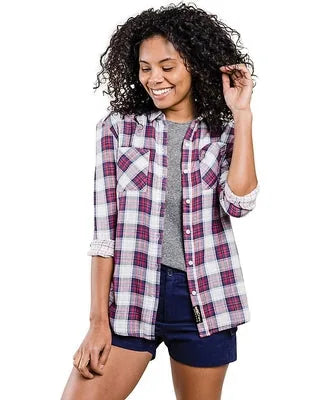 United By Blue Chemise Longue en Coton Biologique Stargrass pour Femmes