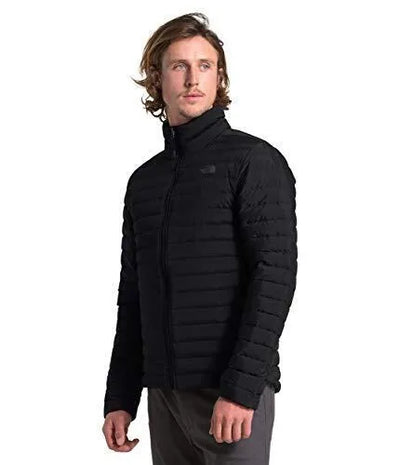La veste matelassée Stretch Down The North Face pour hommes, taille XXL, se range dans une pochette pour le voyage!