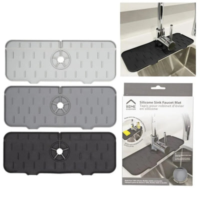 HOME ESSENTIALS 92073 Tapis en silicone pour évier 36,5X14CM
